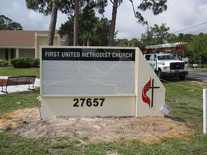 Lee Designs   First United Methodist Church Bonita Springs Monument Sign resized 600