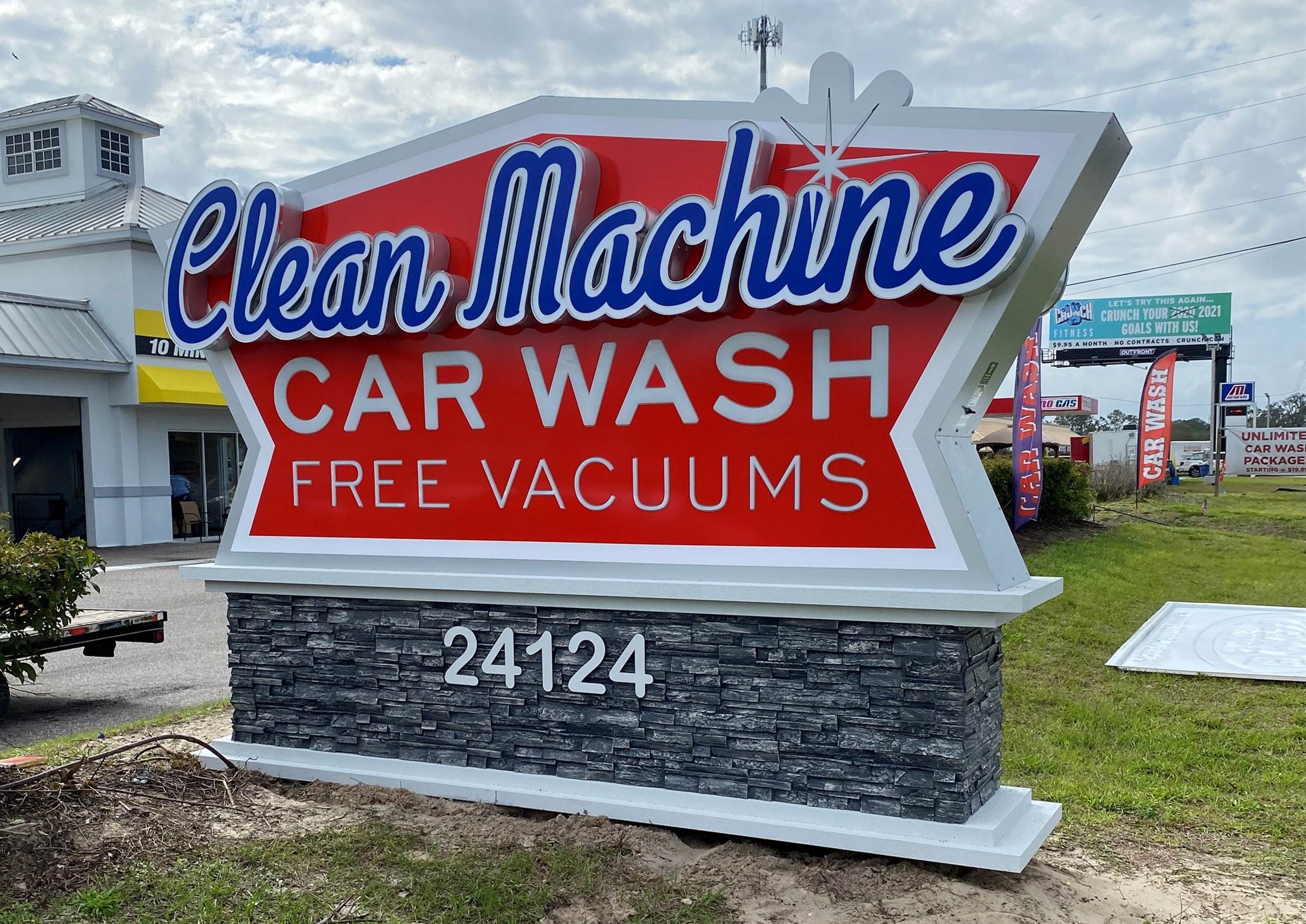 Car Wash Sign - Clean Machine3