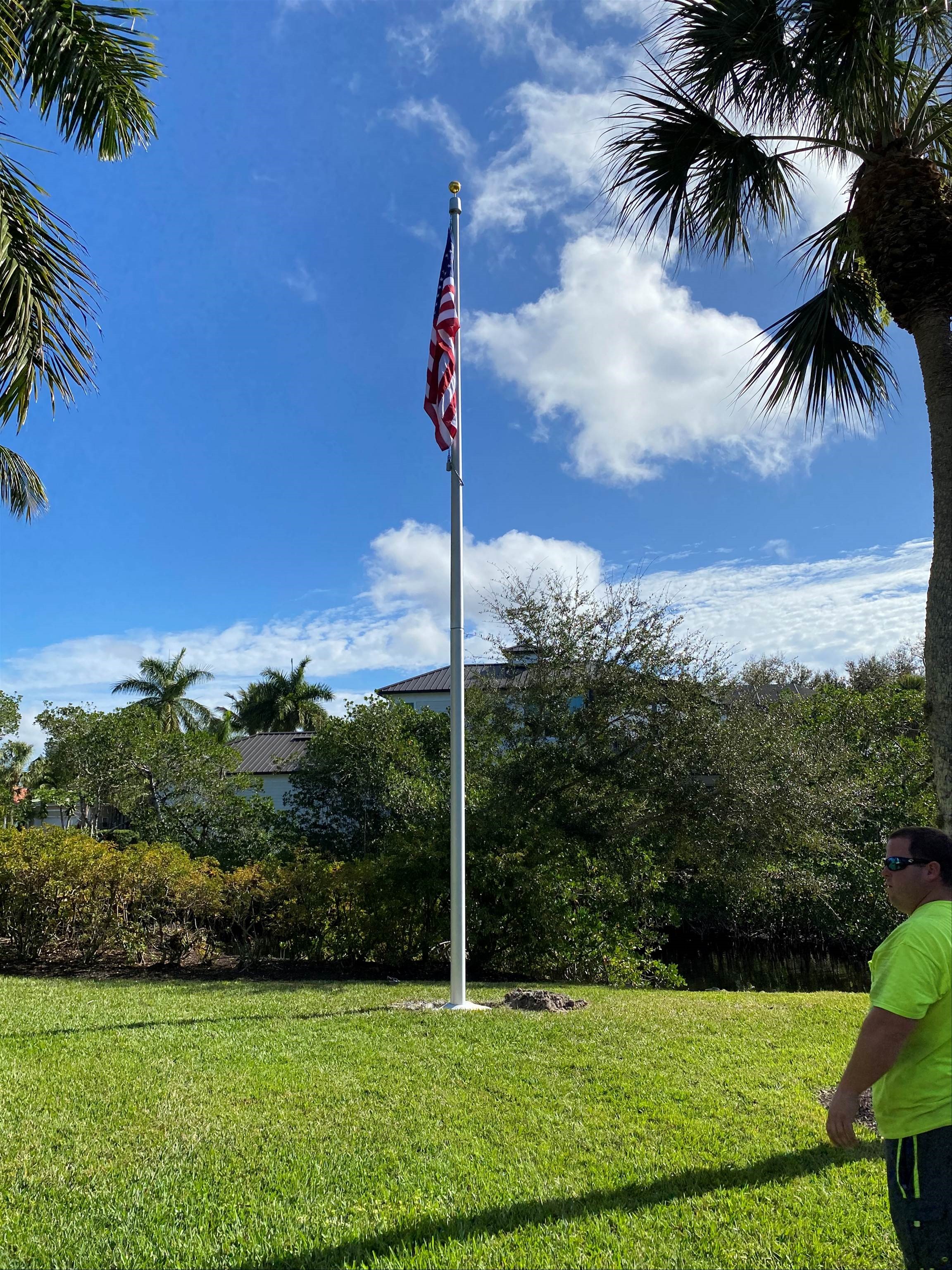 M Donohue flagpole